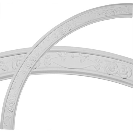 Ekena Millwork 55 3/4"OD x 52 1/4"ID x 3 1/4"W x 3/4"P Flower Ceiling Ring (1/4 of complete circle) CR59FL